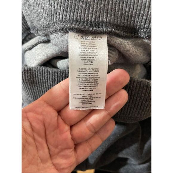 Michael Kors Womens Pants Small Gray Pockets Drawstring Wide Leg Cotton Blend - Picture 2 of 7